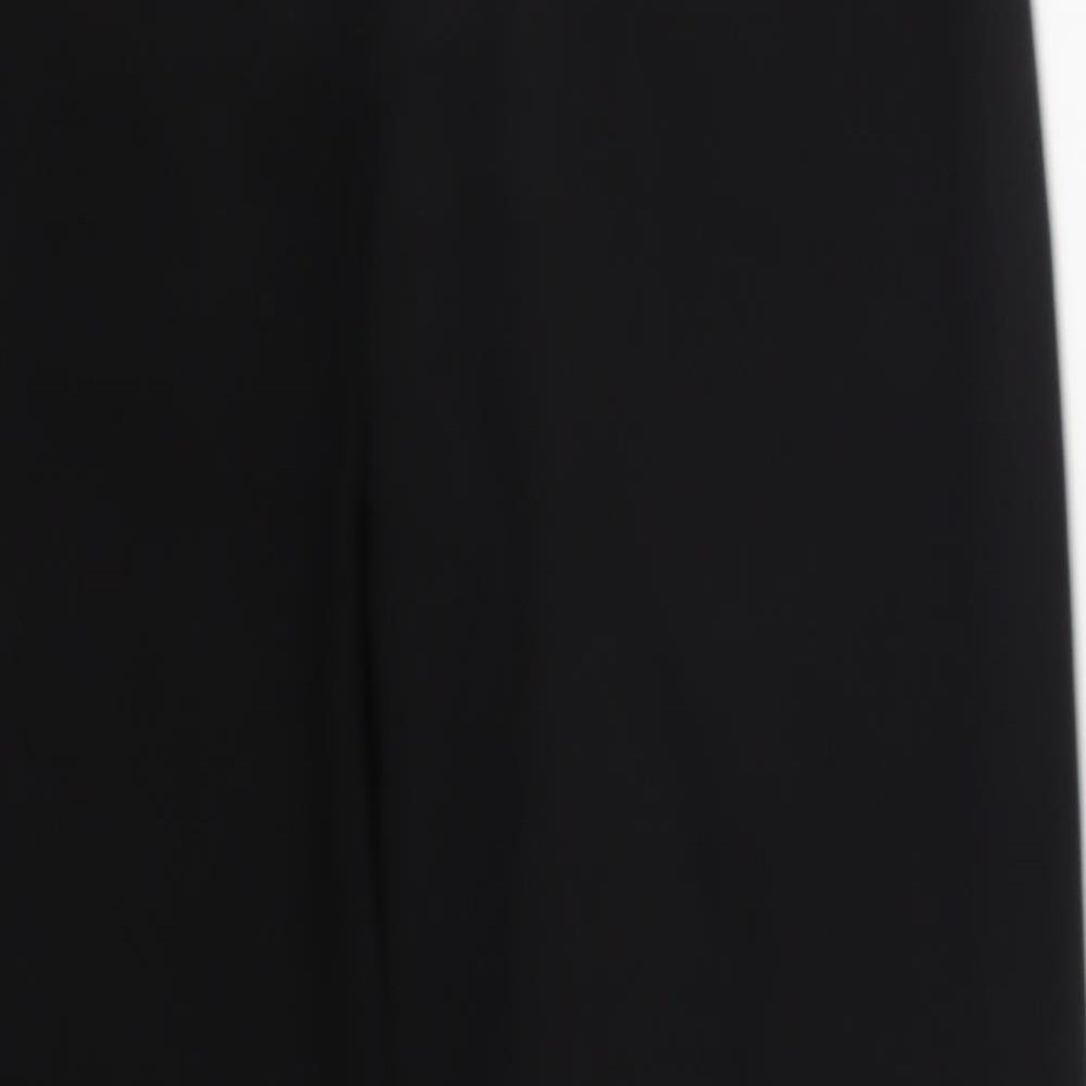 Dorothy Perkins Womens Black  Polyester Trousers  Size 10 L28 in Regular Hook & Eye