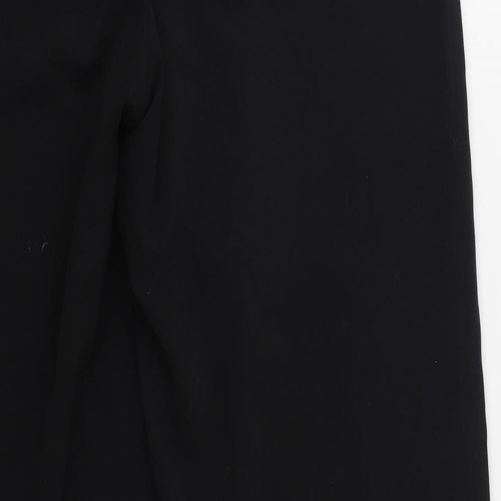 Dorothy Perkins Womens Black  Polyester Trousers  Size 10 L28 in Regular Hook & Eye