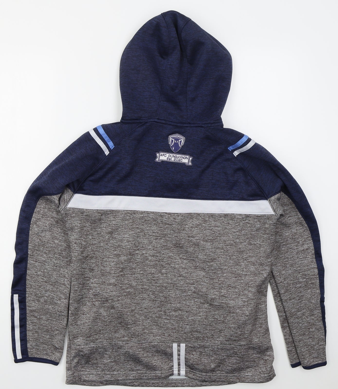 Preworn Mens Grey  Polyester Pullover Hoodie Size M   - AFC Dungannon 2020
