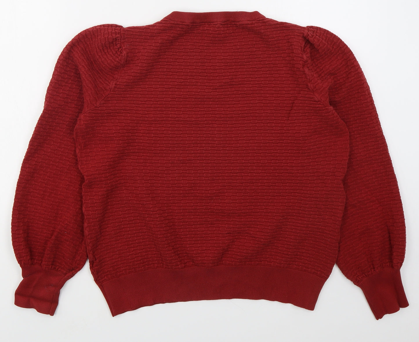 Principles Womens Red Crew Neck  Viscose Pullover Jumper Size 16