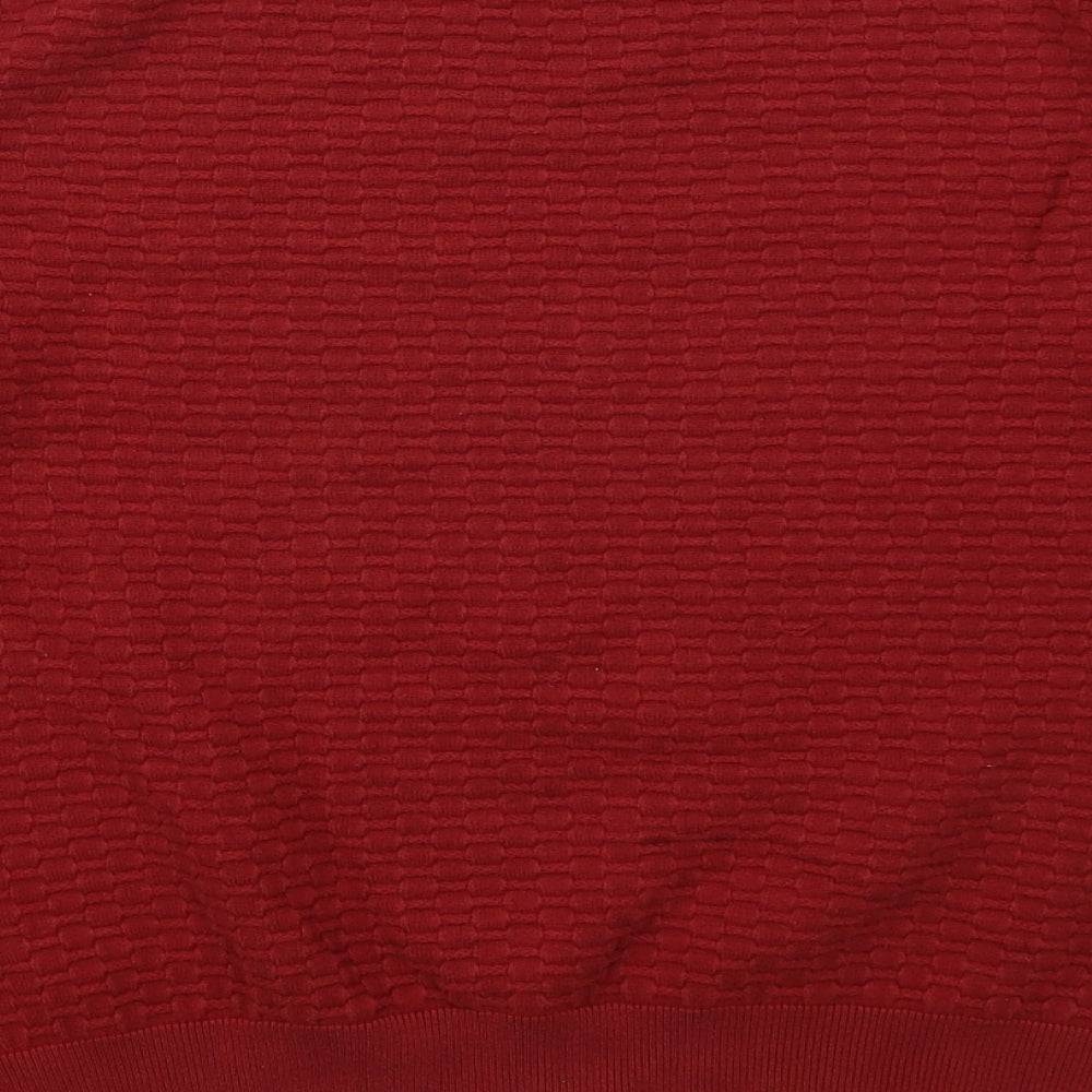 Principles Womens Red Crew Neck  Viscose Pullover Jumper Size 16