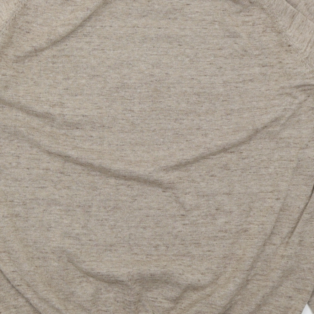Primark Mens Beige Crew Neck  Cotton Pullover Jumper Size L