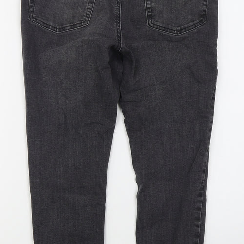 Denim Co Womens Grey  Cotton Skinny Jeans Size 14 L26 in Regular Button