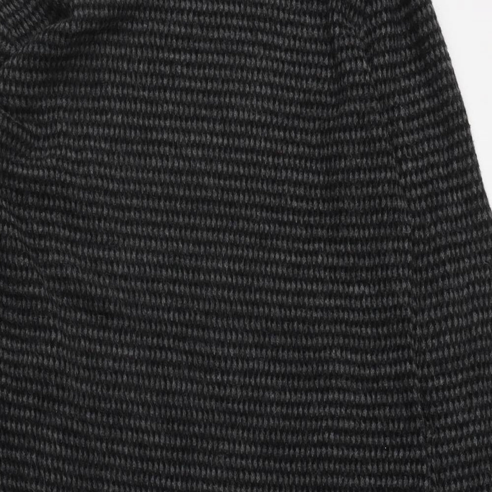 Made in Italy Womens Grey  Acrylic Jumper Dress  Size L  Roll Neck Pullover
