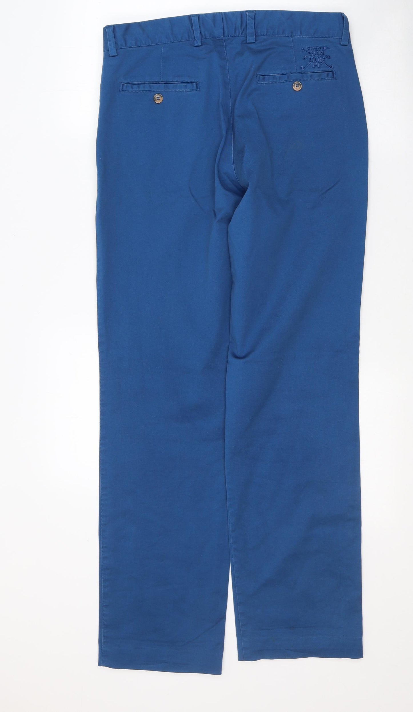 Bendorff Mens Blue  Cotton Straight Jeans Size 40 in L32 in Regular Button