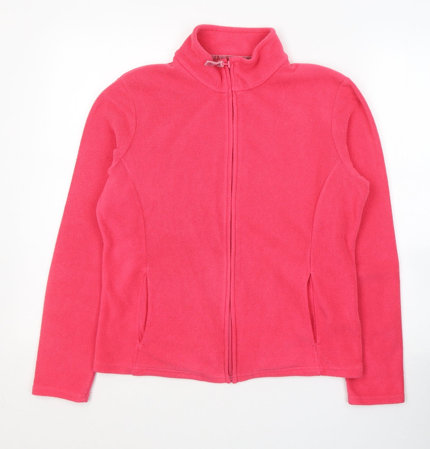 Marks and Spencer Womens Pink  Polyester Full Zip Sweatshirt Size 12  Zip