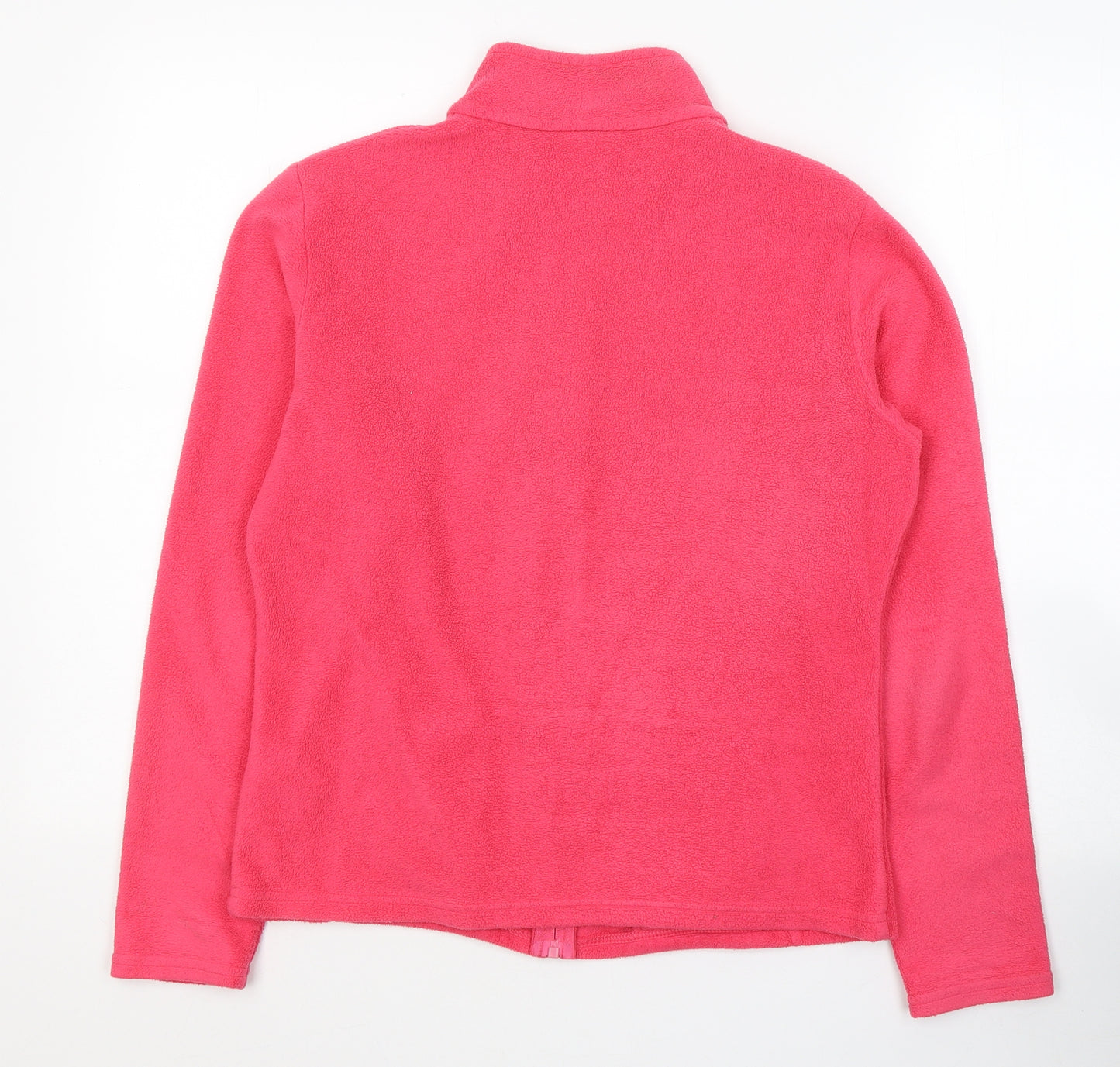 Marks and Spencer Womens Pink  Polyester Full Zip Sweatshirt Size 12  Zip