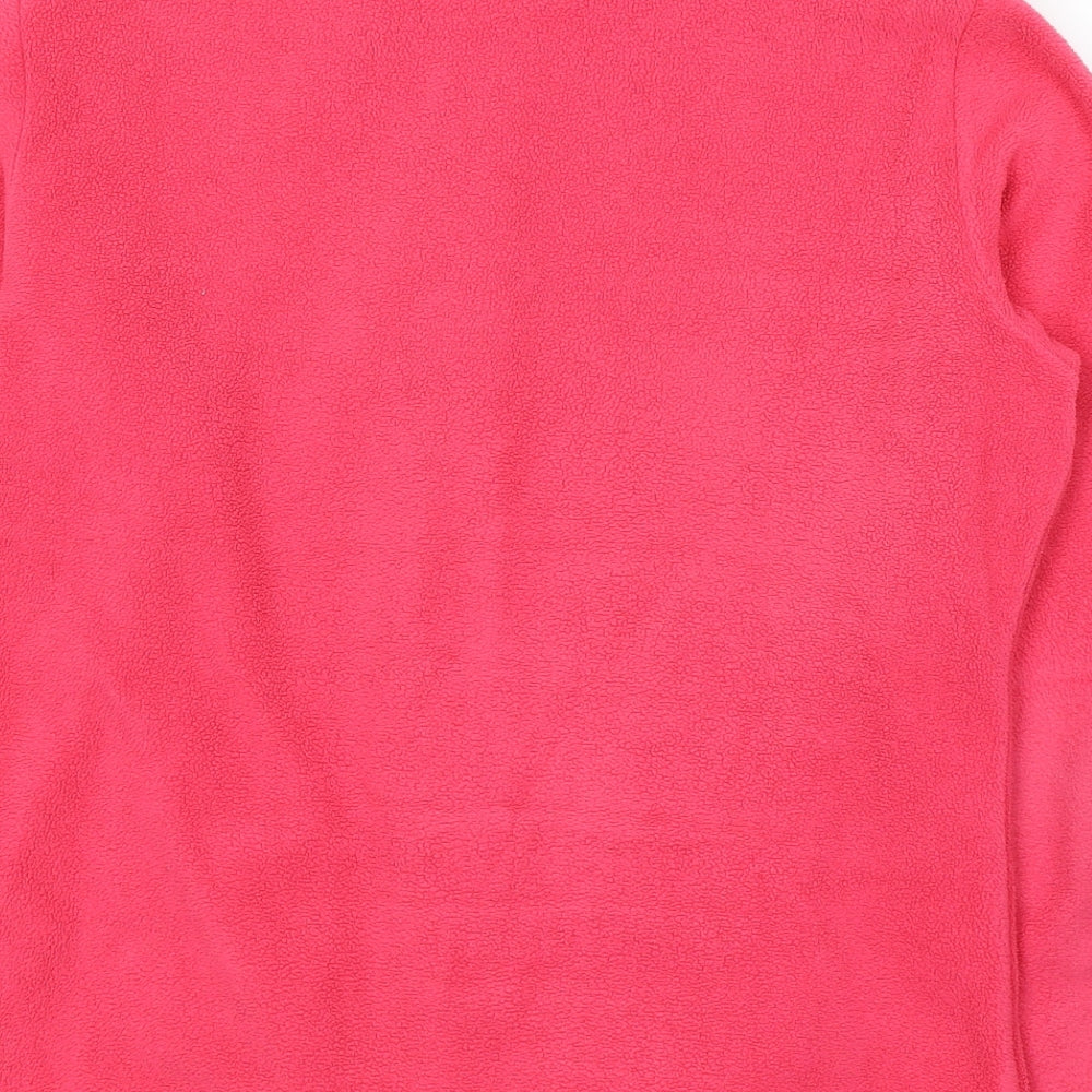 Marks and Spencer Womens Pink  Polyester Full Zip Sweatshirt Size 12  Zip