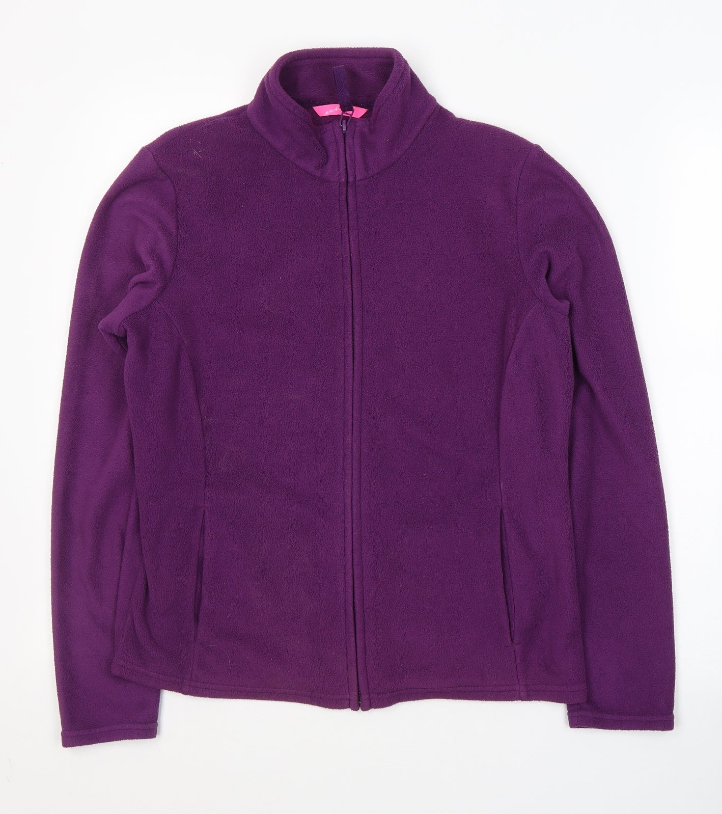 Marks and Spencer Womens Purple  Polyester Full Zip Sweatshirt Size 12  Zip