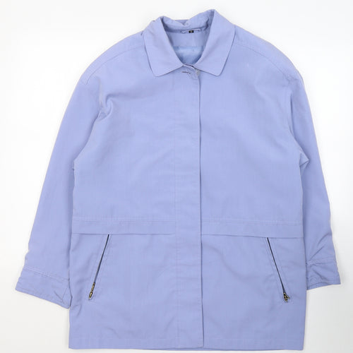 Preworn Womens Blue   Jacket Coat Size 12  Button