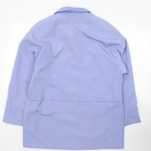 Preworn Womens Blue   Jacket Coat Size 12  Button