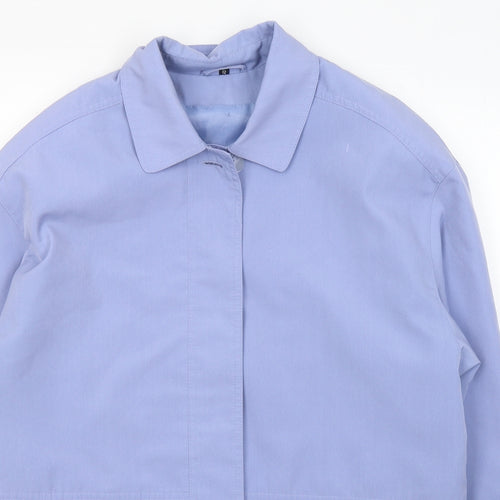 Preworn Womens Blue   Jacket Coat Size 12  Button