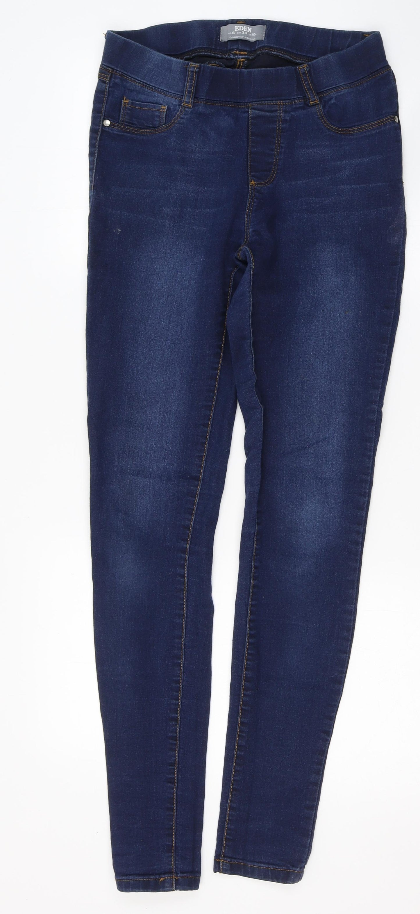 Dorothy Perkins Womens Blue  Cotton Jegging Jeans Size 10 L30 in Regular