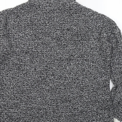 H&M Womens Black Roll Neck  Acrylic Pullover Jumper Size S