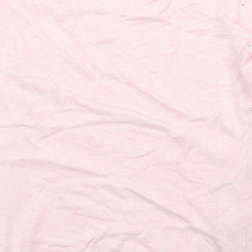 CC Womens Pink Round Neck  Cotton Pullover Jumper Size S