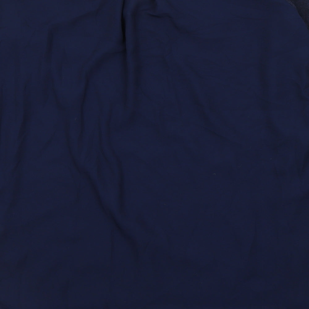 Atmosphere Womens Blue  Viscose Basic Blouse Size 10 Round Neck