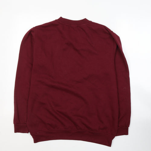 PRETTYLITTLETHING Womens Red  Polyester Pullover Sweatshirt Size S  Pullover