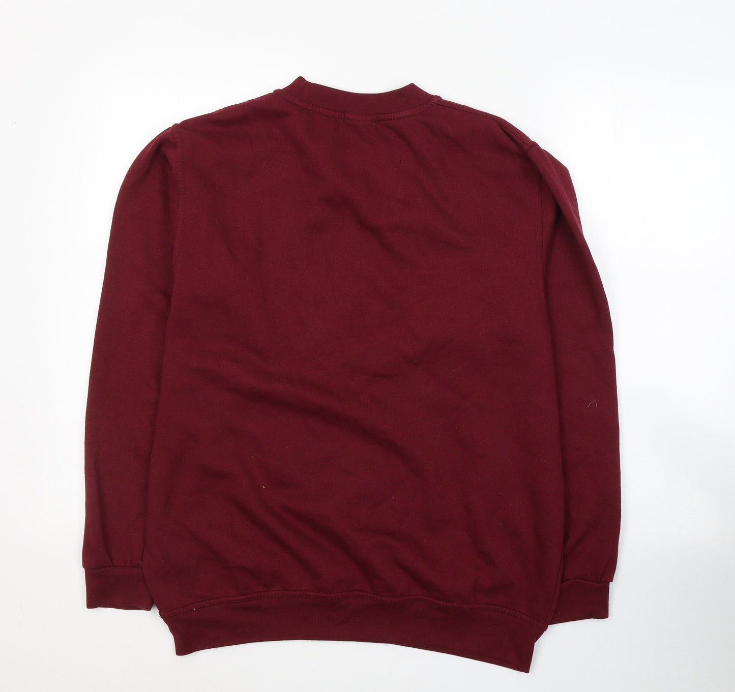 PRETTYLITTLETHING Womens Red  Polyester Pullover Sweatshirt Size S  Pullover