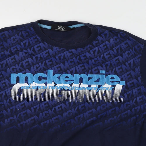 McKenzie Mens Multicoloured  Cotton  T-Shirt Size M Round Neck