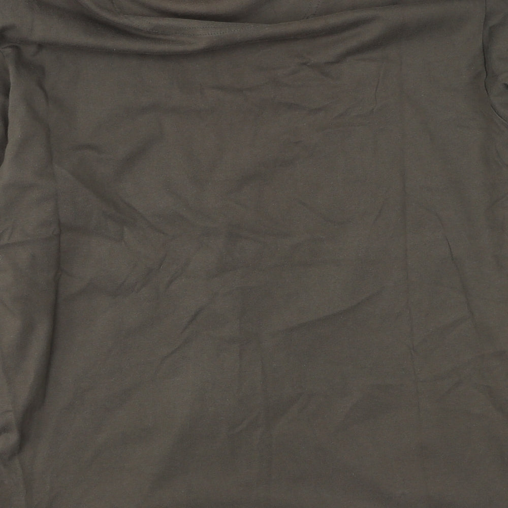 John Rocha Mens Green  Cotton  T-Shirt Size M Round Neck