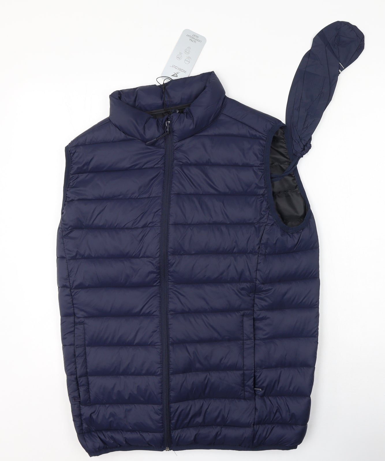 Primark Mens Blue   Gilet Coat Size M