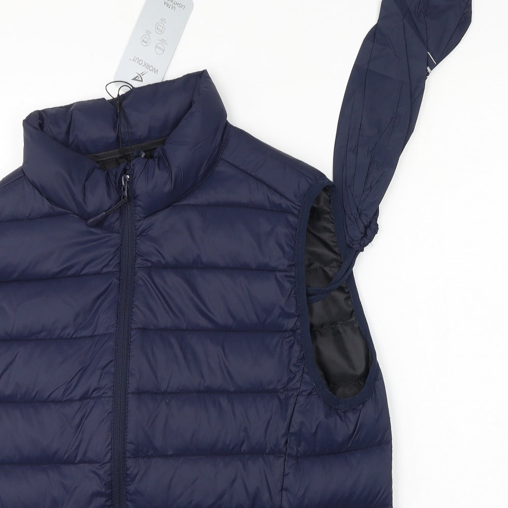 Primark Mens Blue   Gilet Coat Size M
