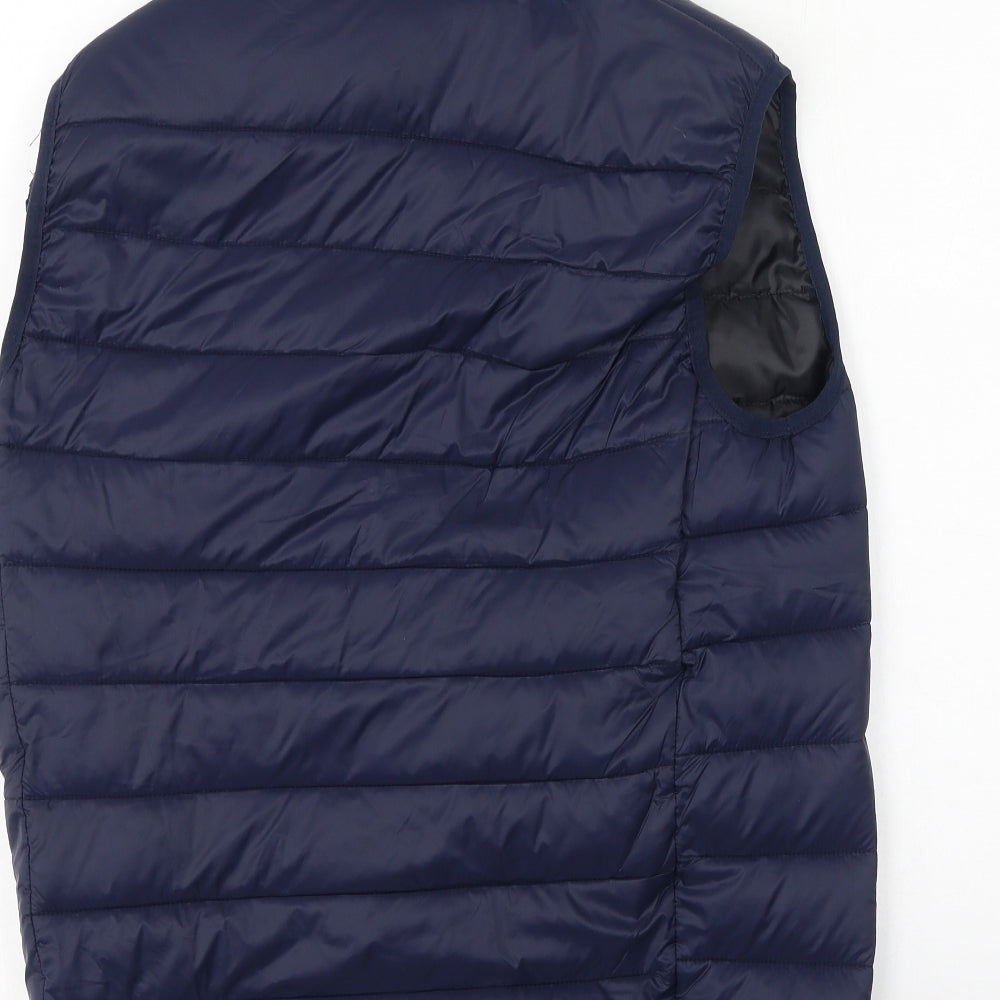 Primark Mens Blue   Gilet Coat Size M