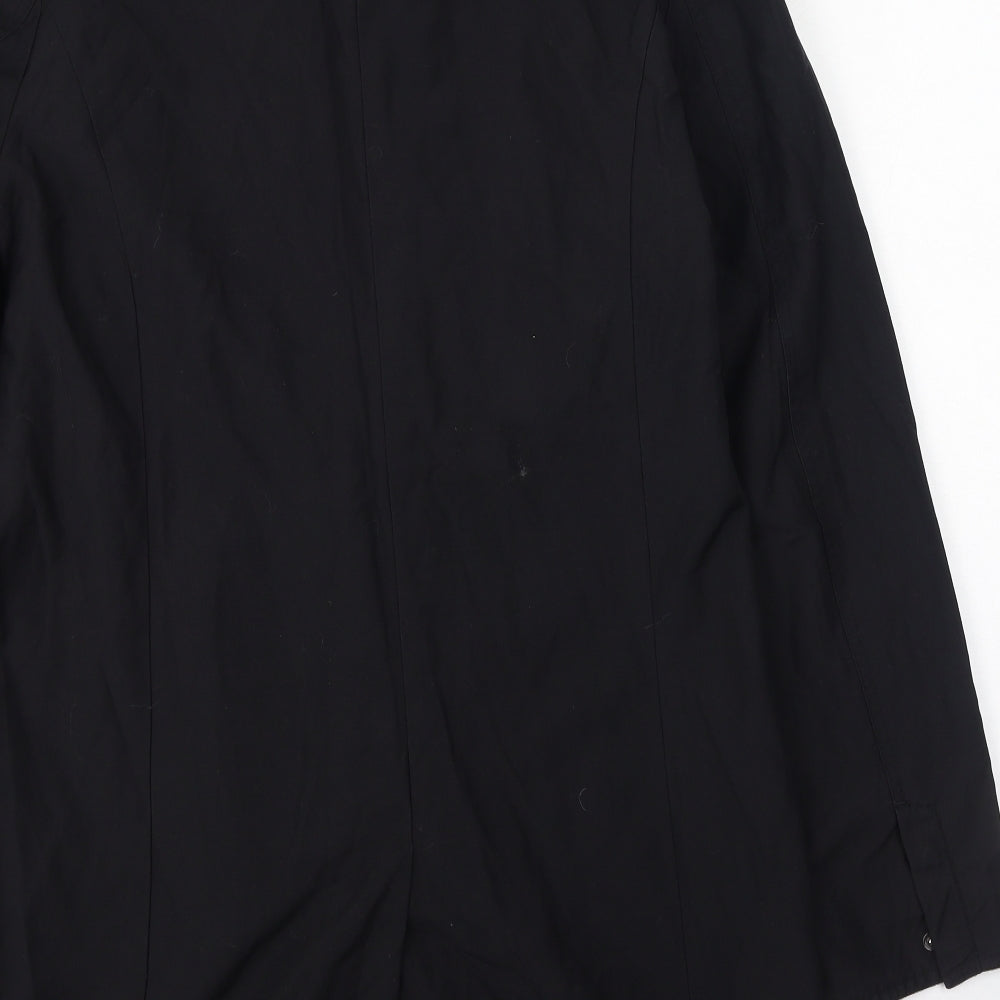 Miss Selfridge Womens Black   Rain Coat Coat Size 12