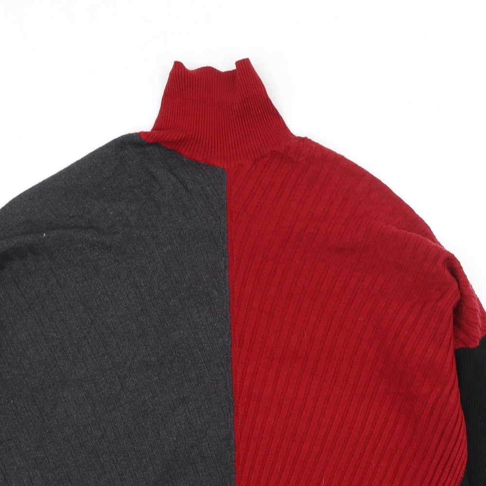 Select Womens Multicoloured High Neck  Viscose Pullover Jumper Size 18