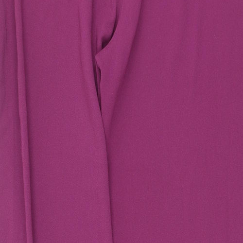 Style  Womens Purple  Polyester Trousers  Size 16 L29 in Regular