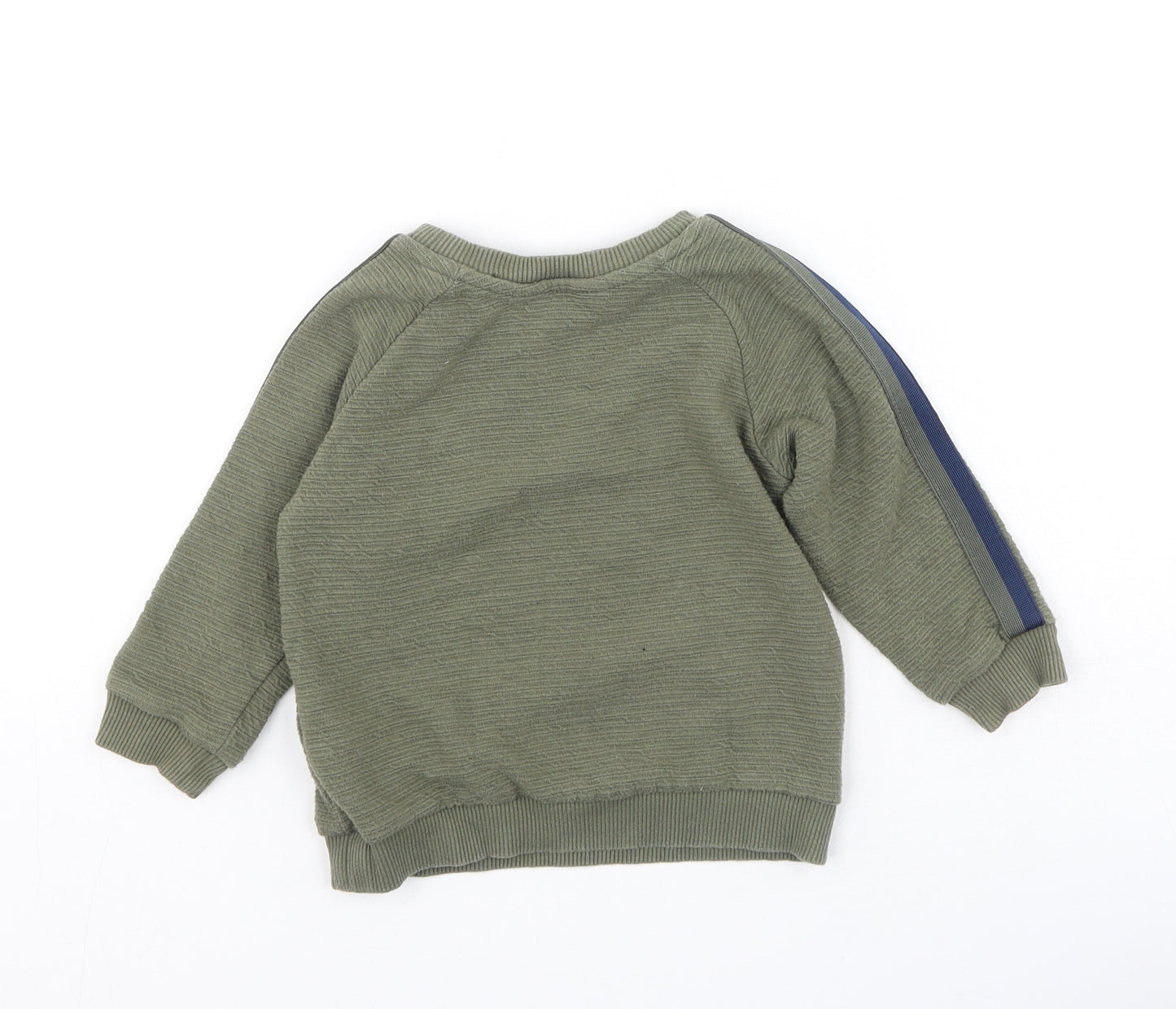 Primark Boys Green  Polyester Pullover Jumper Size 18-24 Months   - Born Rad