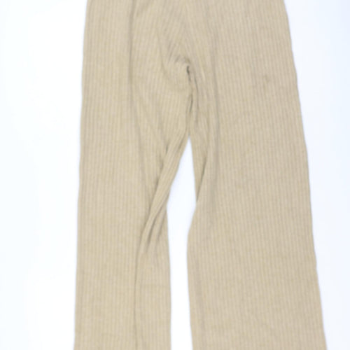 Boohoo Womens Brown  Polyester Jogger Trousers Size L L32 in Regular
