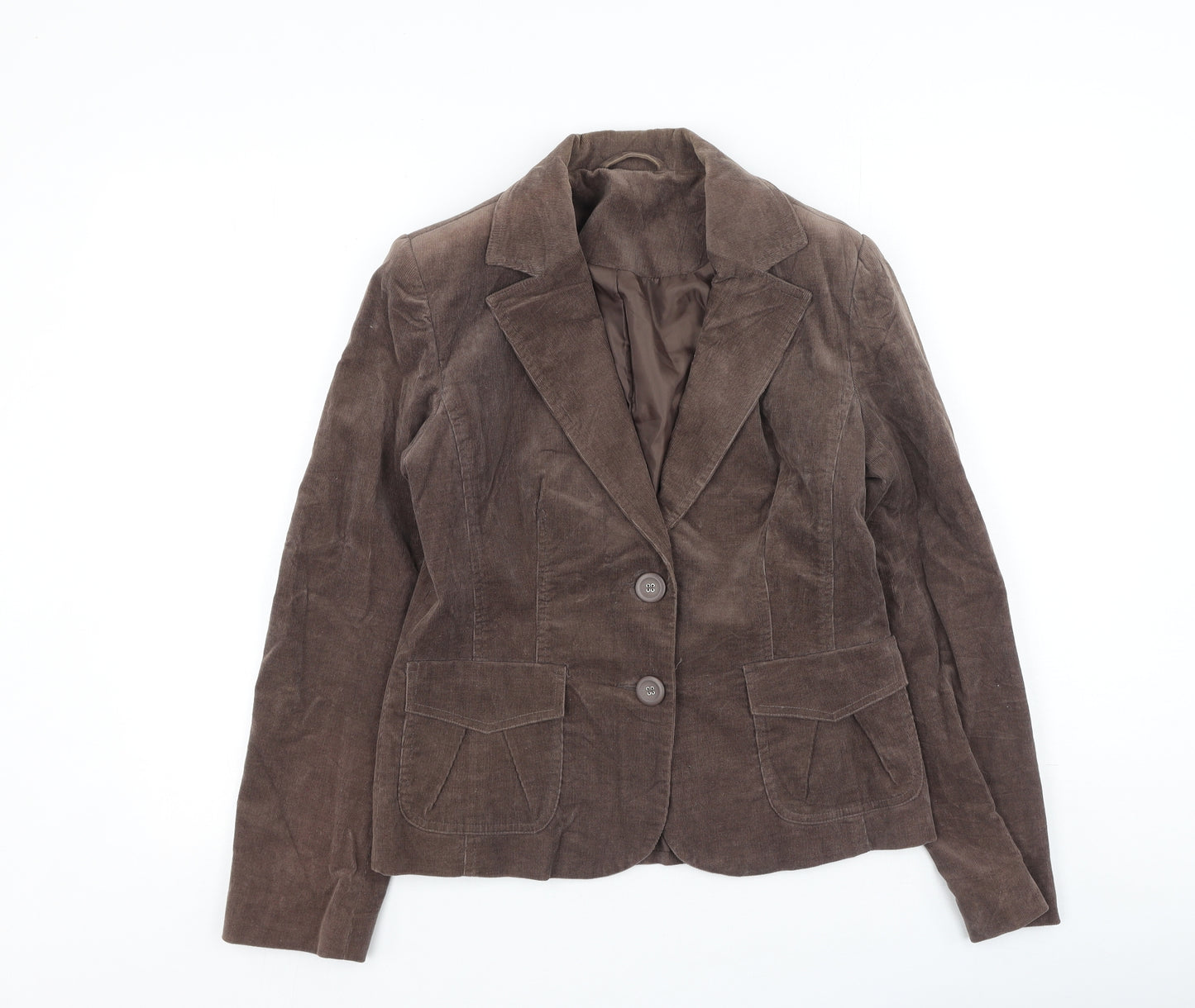 New Look Womens Brown   Jacket Coatigan Size 12