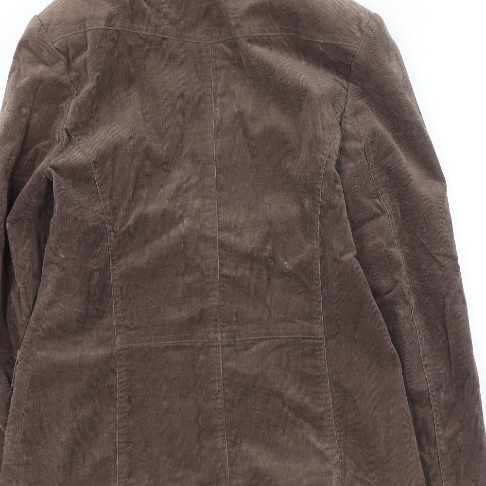 New Look Womens Brown   Jacket Coatigan Size 12