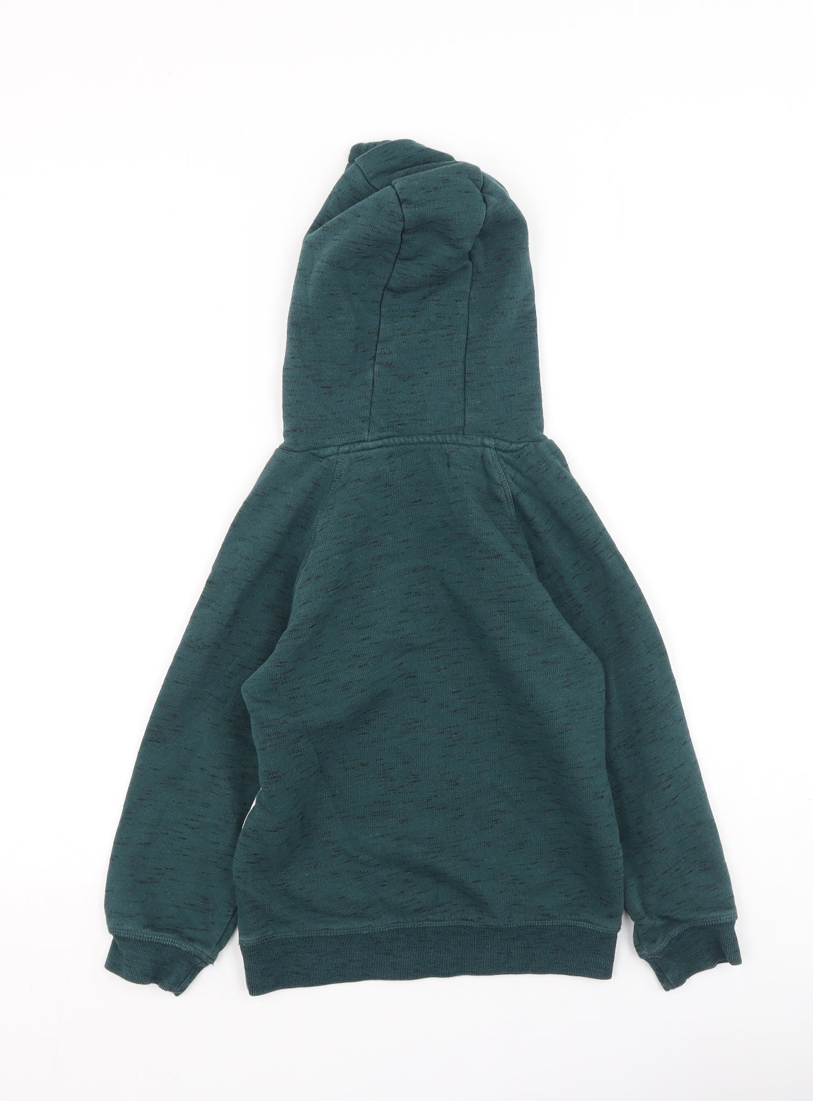 Preworn Boys Multicoloured  Cotton Pullover Hoodie Size 7 Years
