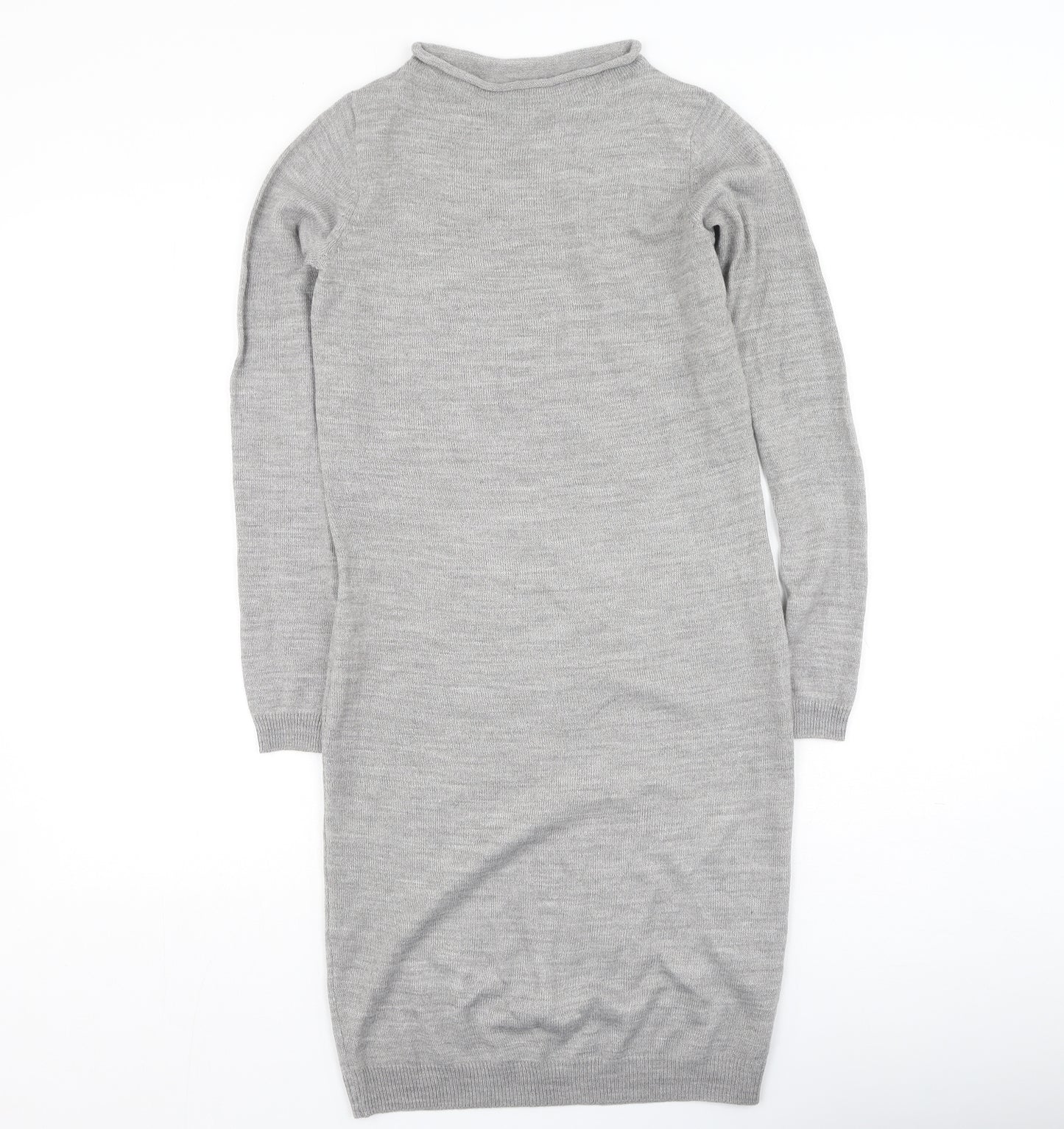ESMARA Womens Grey  Polyester Jumper Dress  Size S  Round Neck