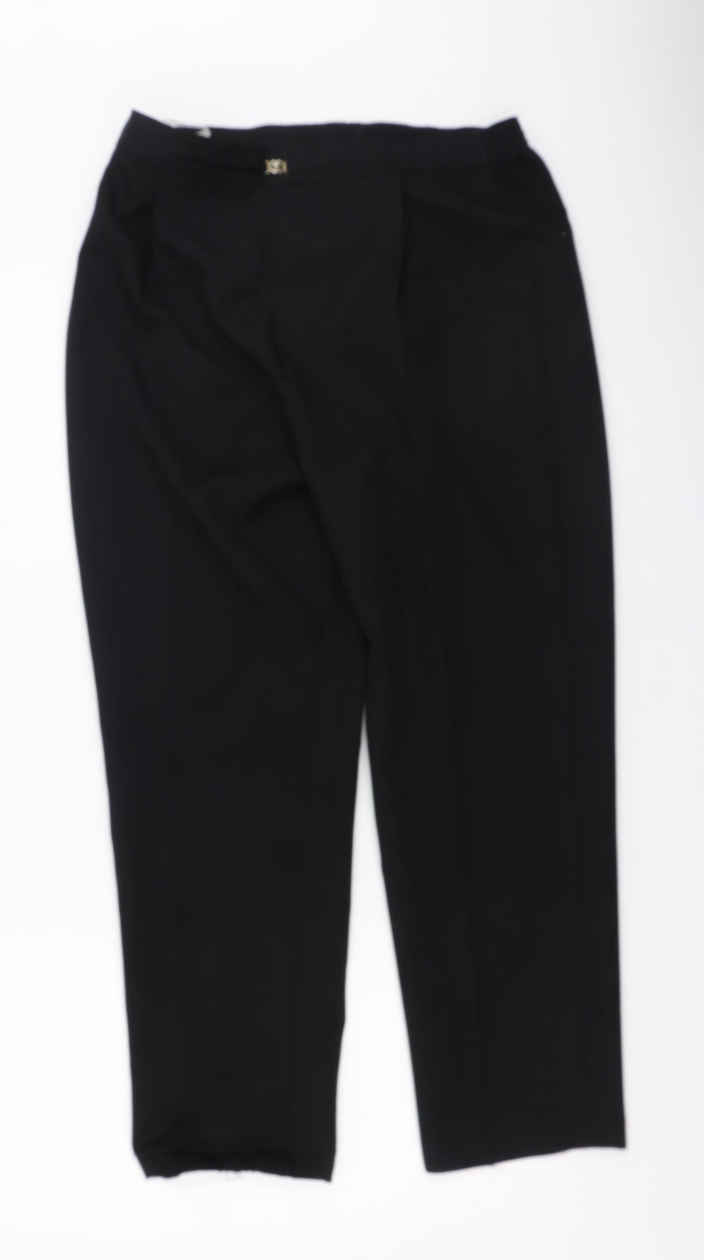 Berkertex Womens Black  Polyester Trousers  Size 14 L26 in Regular