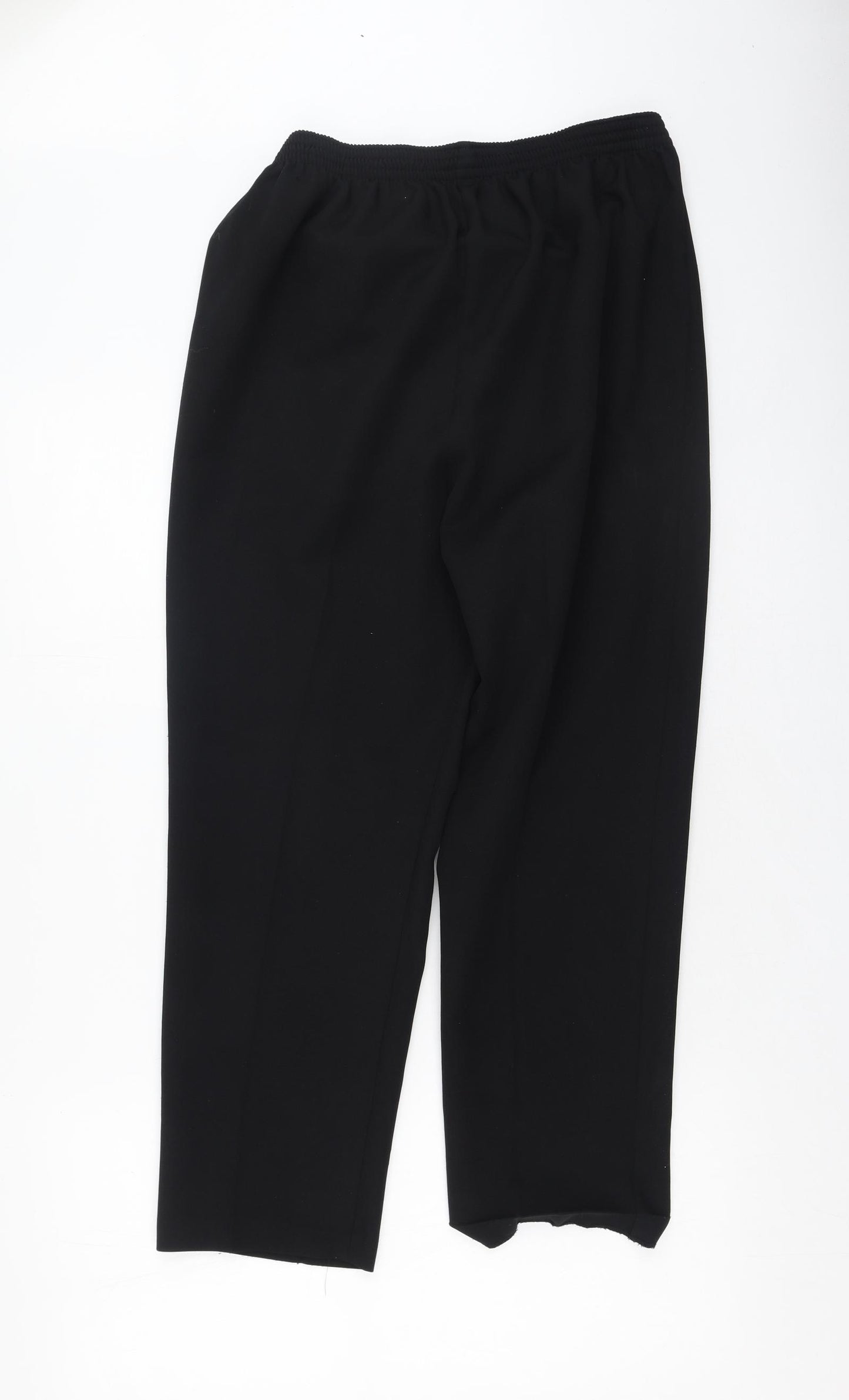 Berkertex Womens Black  Polyester Trousers  Size 14 L26 in Regular