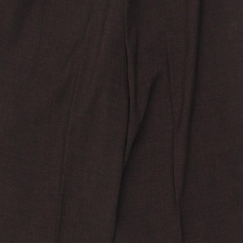 Marks and Spencer Womens Brown  Polyester Trousers  Size 14 L27 in Regular