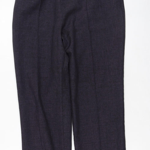 Marks and Spencer Womens Blue  Polyester Trousers  Size 4 L26 in Regular