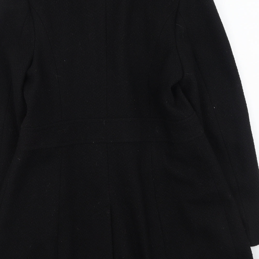 George  Womens Black   Trench Coat Coatigan Size 14