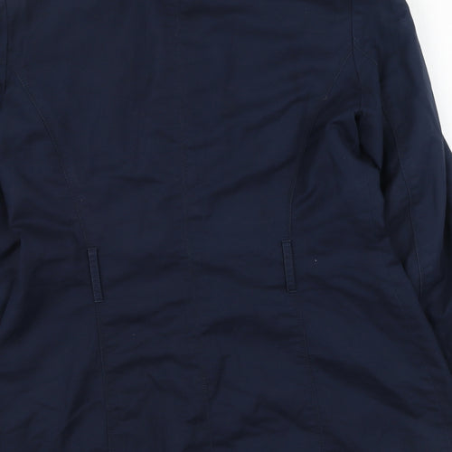 Oasis Womens Blue   Trench Coat Coat Size S