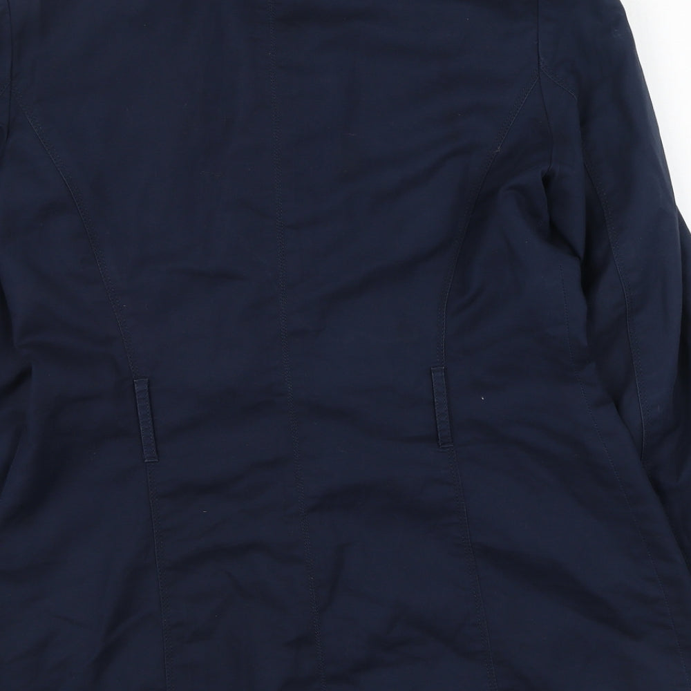 Oasis Womens Blue   Trench Coat Coat Size S