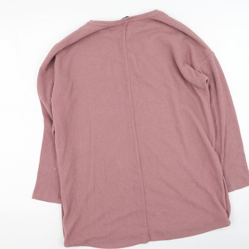 George  Womens Pink Round Neck  Viscose Pullover Jumper Size S