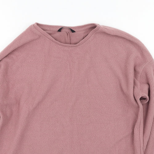 George  Womens Pink Round Neck  Viscose Pullover Jumper Size S