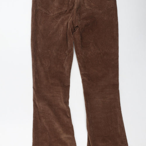 Shein  Womens Brown  Cotton Trousers  Size M L29 in Regular