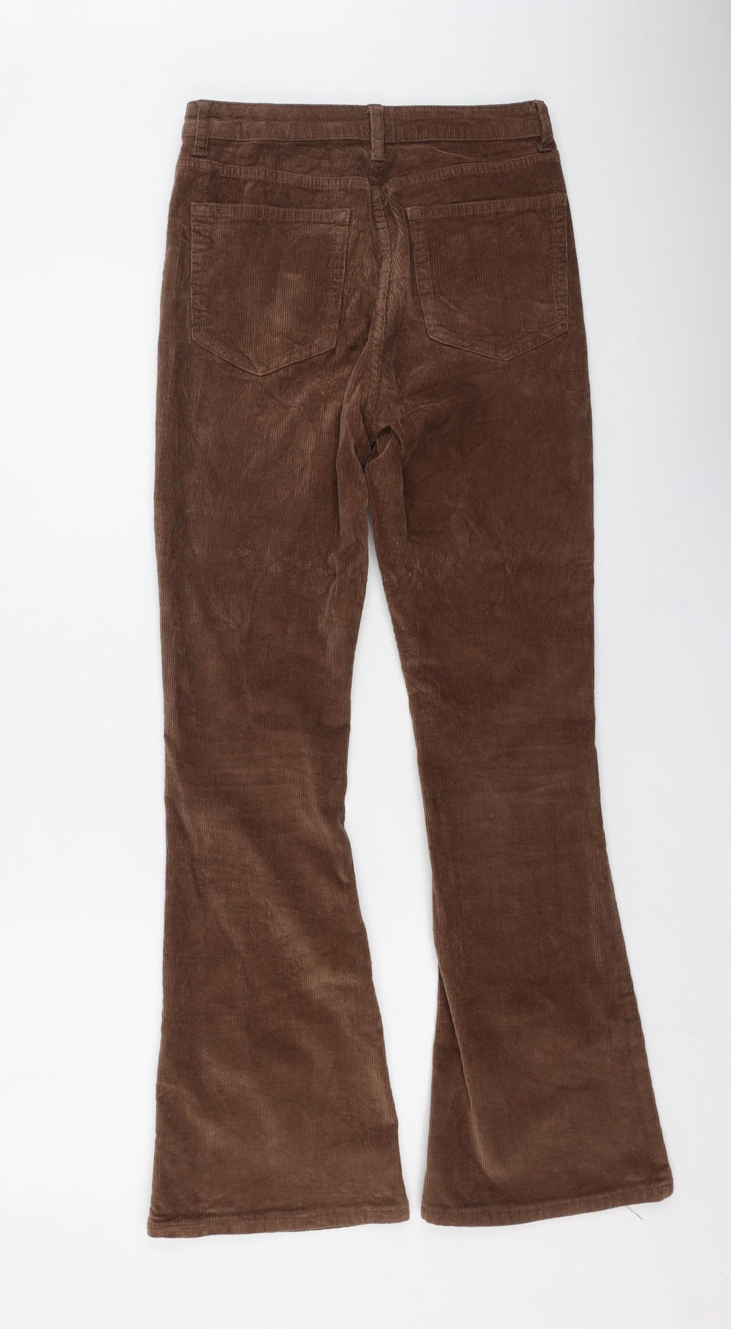 Shein  Womens Brown  Cotton Trousers  Size M L29 in Regular