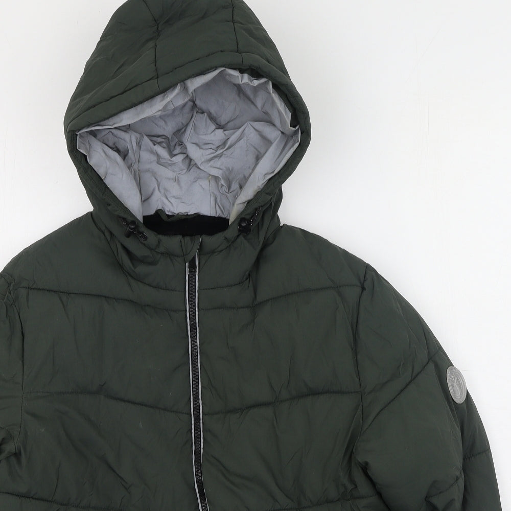 Very  Boys Green   Puffer Jacket Coat Size 13 Years