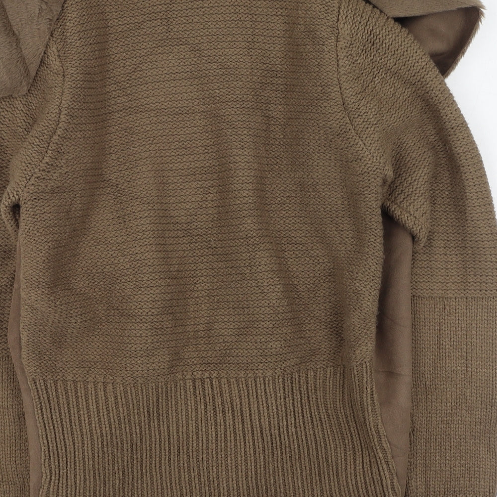 d.e.c.k Womens Brown   Jacket Coatigan Size S