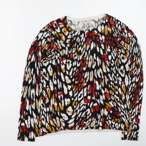 Mudflower Womens Multicoloured  Viscose Pullover Sweatshirt Size S